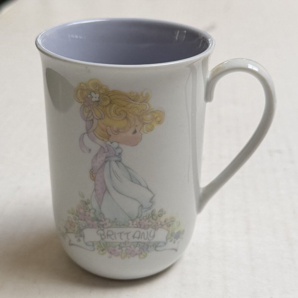 Vintage Enesco‎ Precious Moments Personalized Mug Brittany 1989 Samuel J Butcher